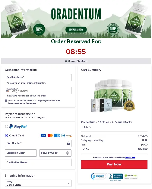 Order Oradentum official site