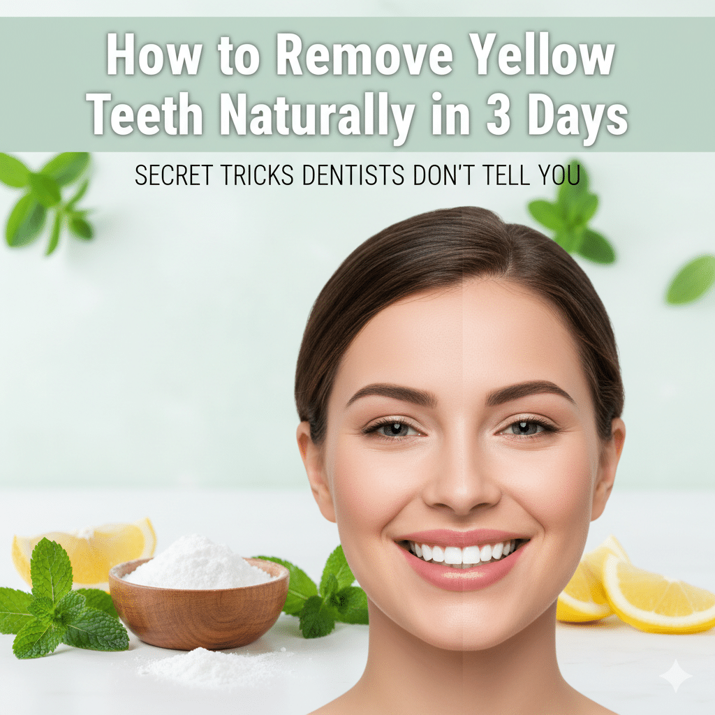How to Remove Yellow Teeth Naturally